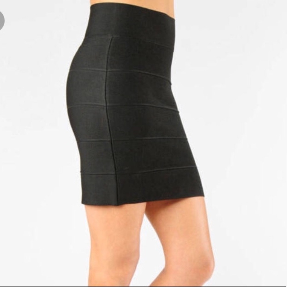 BcbgMaxAzira bandage power skirt, Black